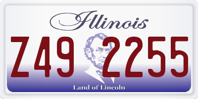 IL license plate Z492255