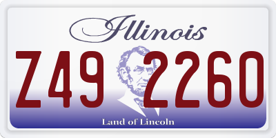IL license plate Z492260