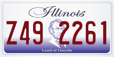IL license plate Z492261