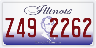 IL license plate Z492262