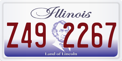 IL license plate Z492267