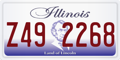 IL license plate Z492268