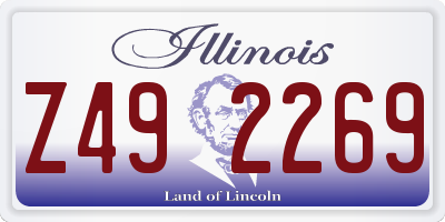 IL license plate Z492269