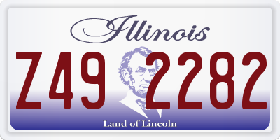 IL license plate Z492282