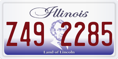 IL license plate Z492285