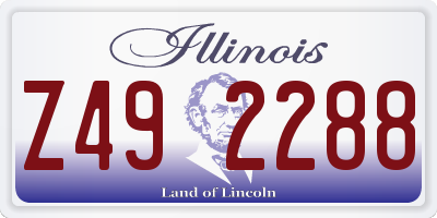 IL license plate Z492288