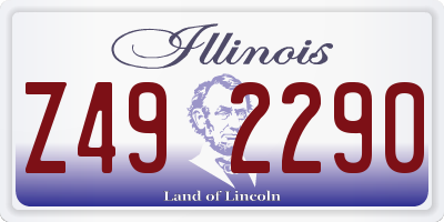 IL license plate Z492290