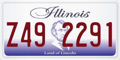 IL license plate Z492291