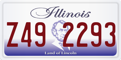 IL license plate Z492293