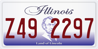 IL license plate Z492297