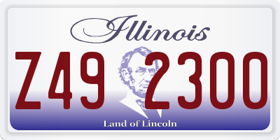 IL license plate Z492300