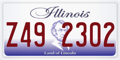 IL license plate Z492302