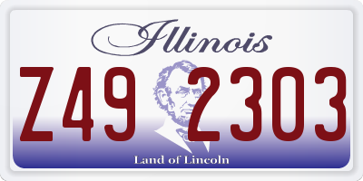 IL license plate Z492303