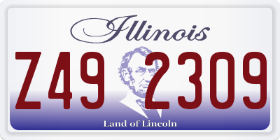 IL license plate Z492309