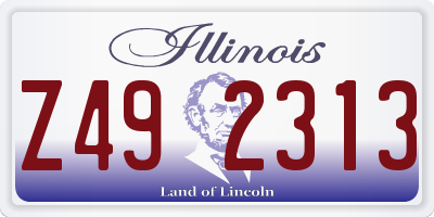 IL license plate Z492313