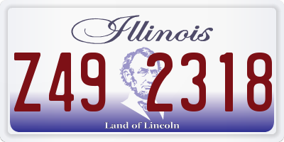 IL license plate Z492318