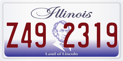 IL license plate Z492319