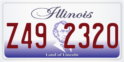 IL license plate Z492320