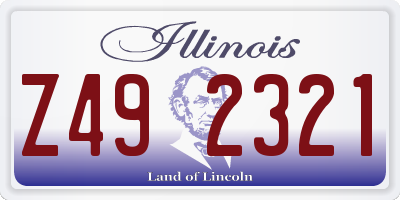 IL license plate Z492321