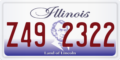 IL license plate Z492322