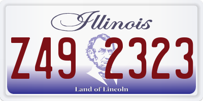 IL license plate Z492323