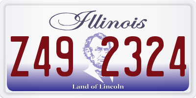IL license plate Z492324