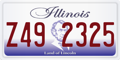 IL license plate Z492325