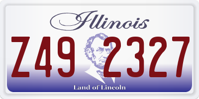 IL license plate Z492327