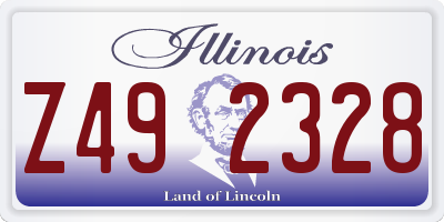 IL license plate Z492328