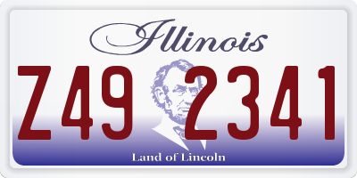 IL license plate Z492341