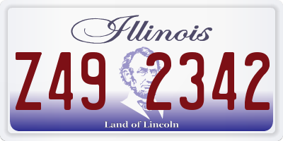 IL license plate Z492342