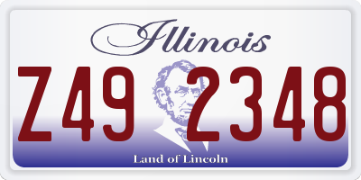 IL license plate Z492348