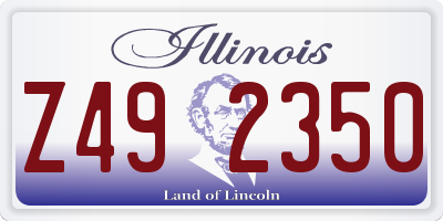 IL license plate Z492350