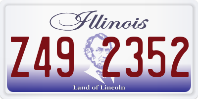 IL license plate Z492352
