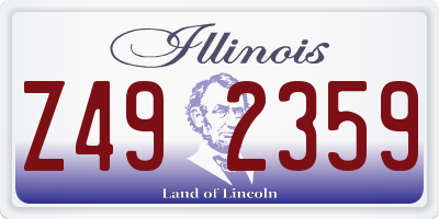 IL license plate Z492359