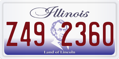 IL license plate Z492360