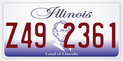 IL license plate Z492361