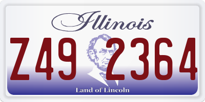 IL license plate Z492364