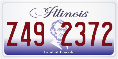 IL license plate Z492372