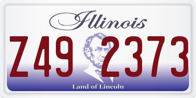 IL license plate Z492373