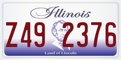 IL license plate Z492376