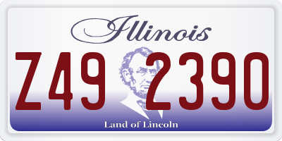 IL license plate Z492390