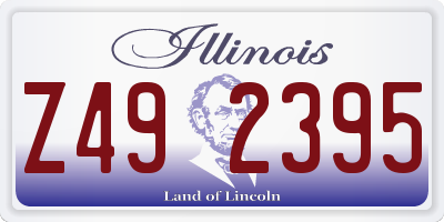 IL license plate Z492395