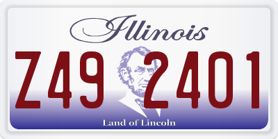 IL license plate Z492401