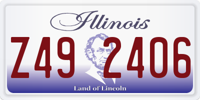IL license plate Z492406