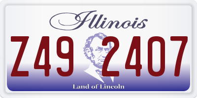 IL license plate Z492407