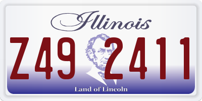 IL license plate Z492411