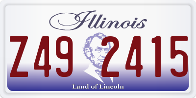 IL license plate Z492415