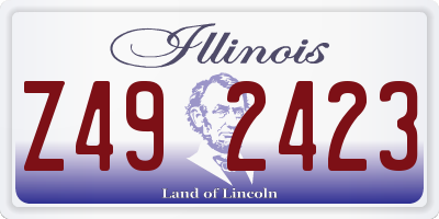 IL license plate Z492423