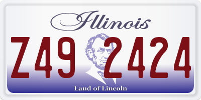 IL license plate Z492424